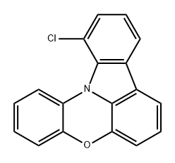 1-氯或吲哚并[3,2,1-KI]吩恶嗪 结构式