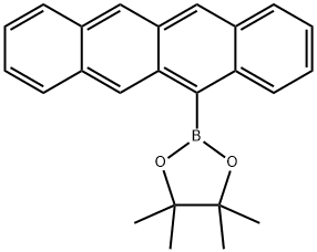 4,4,5,5-TETRAMETHYL-2-(5-NAPHTHACENYL)-1,3,2-DIOXABOROLANE 结构式