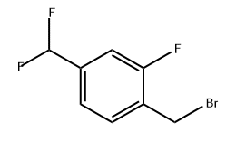 1-(溴甲基)-4-(二氟甲基)-2-氟苯 结构式