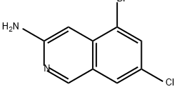 5-溴-7-氯异喹啉-3-胺 结构式