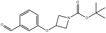 3-(3-甲酰基苯氧基)氮杂环丁烷-1-甲酸叔丁酯 结构式