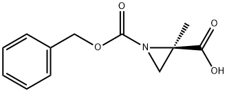 (R)-1-((苄氧基)羰基)-2-甲基氮丙啶-2-羧酸 结构式