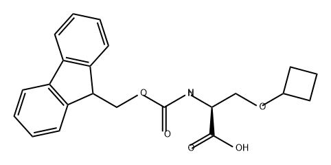 O-环丁基-N-[(9H-芴-9-基甲氧基)羰基]-L-丝氨酸 结构式