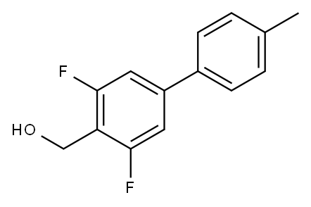 (3,5-Difluoro-4'-methyl-[1,1'-biphenyl]-4-yl)methanol 结构式