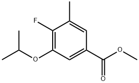 Methyl 4-fluoro-3-isopropoxy-5-methylbenzoate 结构式