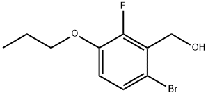 (6-溴-2-氟-3-丙氧基苯基)甲醇 结构式