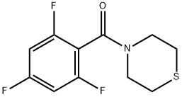 Thiomorpholino(2,4,6-trifluorophenyl)methanone 结构式