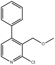 2-Chloro-3-(methoxymethyl)-4-phenylpyridine 结构式