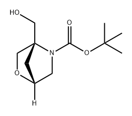 (1R,4S)-4-(HYDROXYMETHYL)-2-OXA-5-AZABICYCLO[2.2.1]HEPTANE-5-CARBOXYLIC ACID TERT-BUTYL ESTER 结构式