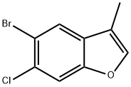 Benzofuran, 5-bromo-6-chloro-3-methyl- 结构式