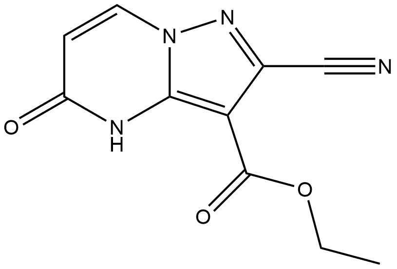 2-氰基-5-氧代-4,5-二氢吡唑并[1,5-A]嘧啶-3-羧酸乙酯 结构式