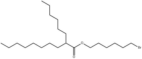 癸酸,2-己基-,6-溴己基酯 结构式