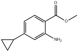 2-氨基-4-环丙基苯甲酸甲酯 结构式