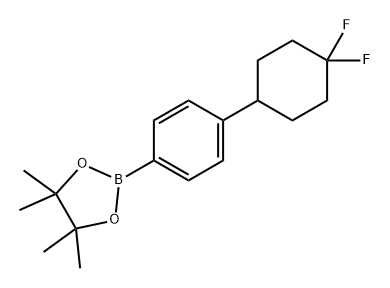 2-(4-(4,4-二氟环己基)苯基)-4,4,5,5-四甲基-1,3,2-二氧硼烷 结构式