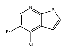 5-溴-4-氯噻吩并[2,3-B]吡啶 结构式