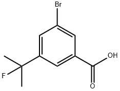 3-溴-5-(2-氟丙-2-基)苯甲酸 结构式