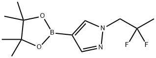 1-(2,2-二氟丙基)-4-(4,4,5,5-四甲基-1,3,2-二氧杂硼烷-2-基)-1H-吡唑 结构式