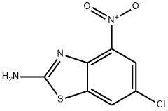 2-Benzothiazolamine, 6-chloro-4-nitro- 结构式