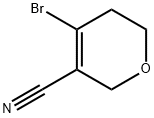 4-溴-5,6-二氢2H-吡喃-3-腈 结构式
