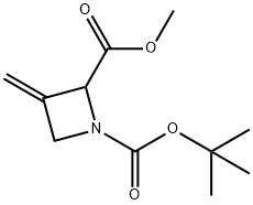 1-tert-butyl 2-methyl 3-methylideneazetidine-1,2-dicarboxylate 结构式