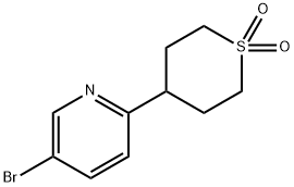 4-(5-bromopyridin-2-yl)-1lambda6-thiane-1,1-dione 结构式
