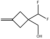 1-(difluoromethyl)-3-methylidenecyclobutyl]methanol 结构式