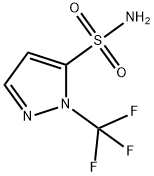 1-(三氟甲基)-1H-吡唑-5-磺酰胺 结构式