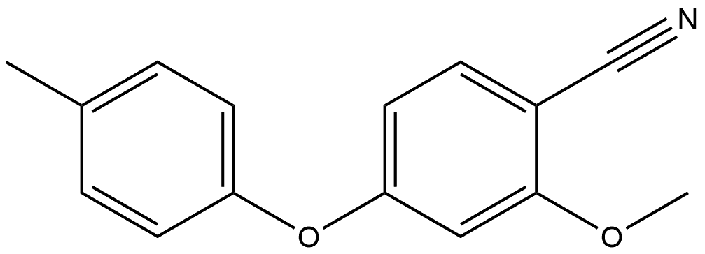 2-Methoxy-4-(4-methylphenoxy)benzonitrile 结构式