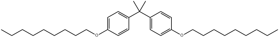 Benzene, 1,1'-(1-methylethylidene)bis[4-(nonyloxy)- 结构式