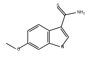 1H-Indole-3-carbothioamide, 6-methoxy- 结构式