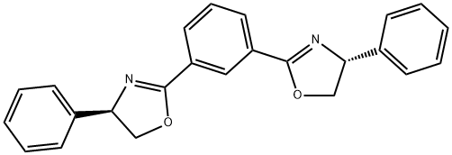 1,3-双((R)-4-苯基-4,5-二氢恶唑-2-基)苯 结构式