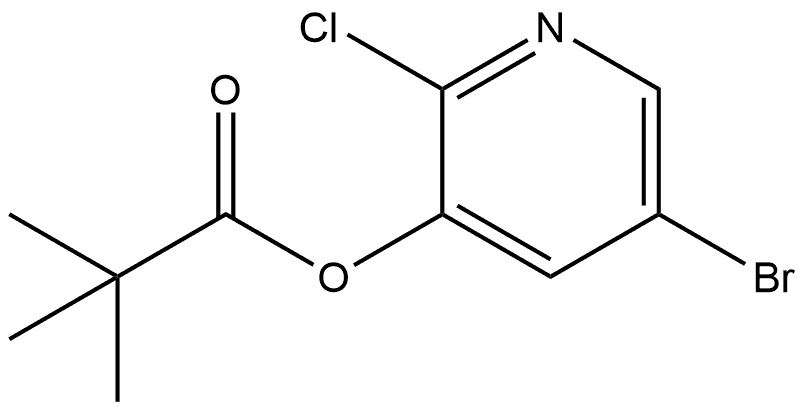 5-Bromo-2-chloro-3-pyridinyl 2,2-dimethylpropanoate 结构式