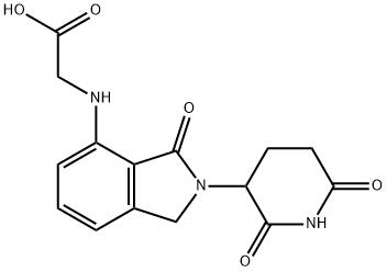 (2-(2,6-二氧代哌啶-3-基)-3-氧代异吲哚啉-4-基)甘氨酸 结构式