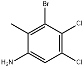 3-溴-4,5-二氯-2-甲基苯胺 结构式