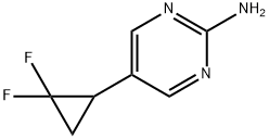 5-(2,2-二氟环丙基)嘧啶-2-胺 结构式