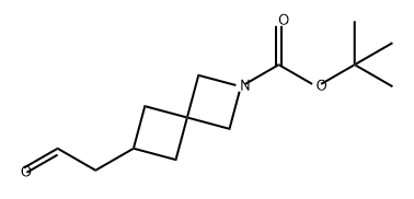 6-(2-氧乙基)-2-氮杂螺[3.3]庚烷-2-羧酸叔丁酯 结构式