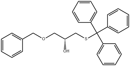 (R)-1-(苄氧基)-3-(三苯甲基硫基)丙-2-醇 结构式