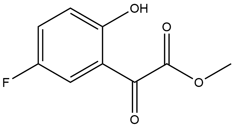 Methyl 5-fluoro-2-hydroxy-α-oxobenzeneacetate 结构式