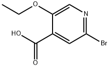 2-溴-5-乙氧基异烟酸 结构式