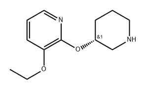 吡啶,3-?乙氧基-?2-?[(3R)?-?3-?哌啶基氧基]?- 结构式