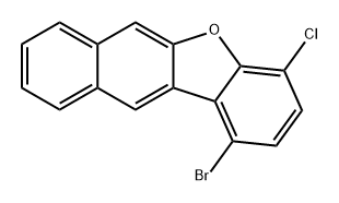 苯并[B]萘并[2,3-D]呋喃,1-溴-4-氯- 结构式