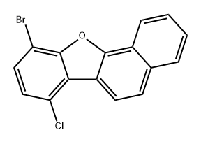 10-溴-7-氯-苯并[B]萘并[2,1-D]呋喃 结构式