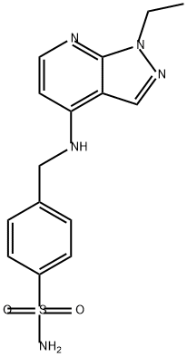 Benzenesulfonamide, 4-[[(1-ethyl-1H-pyrazolo[3,4-b]pyridin-4-yl)amino]methyl]- 结构式