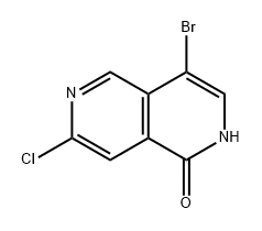 4-溴-7-氯-2,6-萘啶-1(2H)-酮 结构式