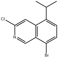 8-溴-3-氯-5-异丙基异喹啉 结构式