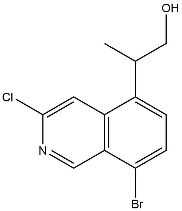 2-(8-溴-3-氯异喹啉-5-基)丙-1-醇 结构式