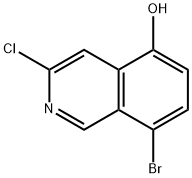 8-溴-3-氯异喹啉-5-醇 结构式