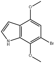 6-溴-4,7-二甲氧基-1H-吲哚 结构式