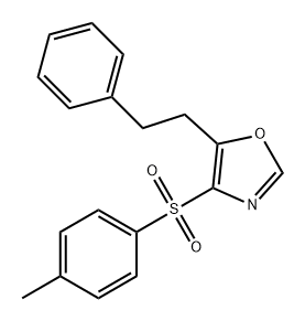 Oxazole, 4-[(4-methylphenyl)sulfonyl]-5-(2-phenylethyl)- 结构式