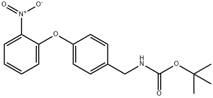 Carbamic acid, [[4-(2-nitrophenoxy)phenyl]methyl]-, 1,1-dimethylethyl ester (9CI) 结构式